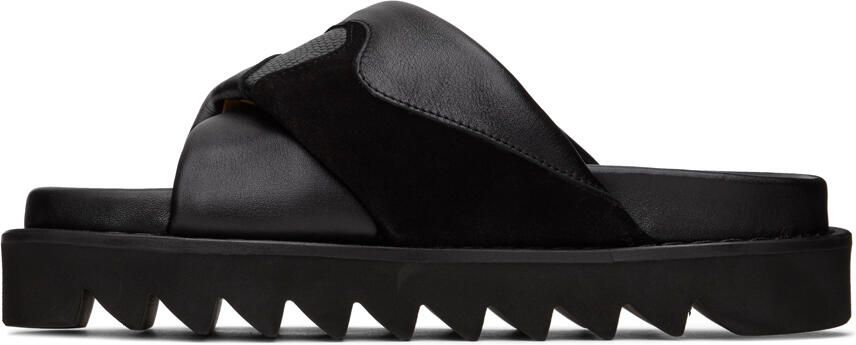 Toga Pulla SSENSE Exclusive Black Platform Flat Sandals - Picture 3