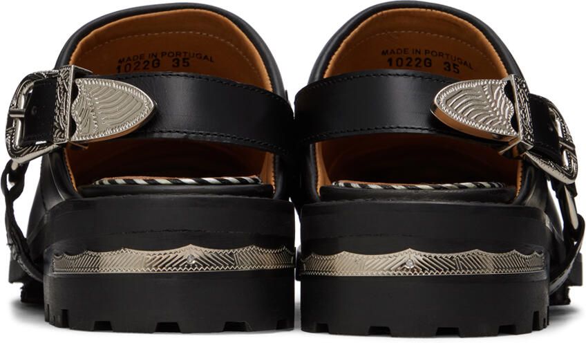 Toga Pulla SSENSE Exclusive Black Slingback Loafers