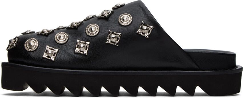 Toga Pulla SSENSE Exclusive Black Sabot Loafers - Picture 3