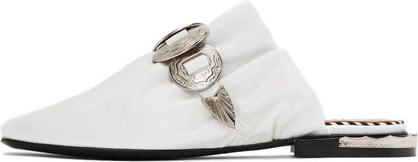 Toga Pulla White Slip-On Loafers - Picture 3