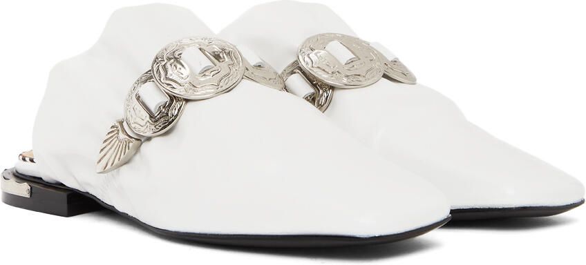 Toga Pulla White Slip-On Loafers - Picture 2