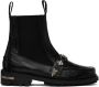 Toga Virilis Black Leather Chelsea Boots - Thumbnail 1