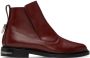 Toga Virilis Red Leather Chelsea Boots - Thumbnail 1