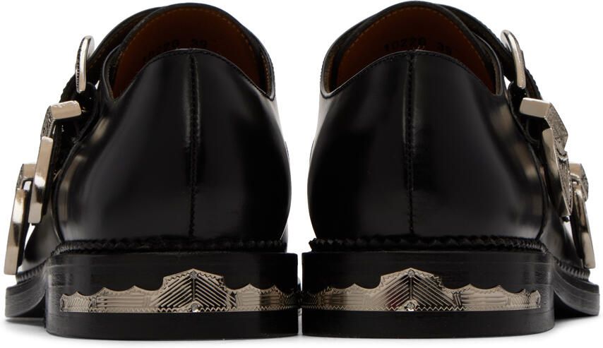 Toga Virilis SSENSE Exclusive Black Pin-Buckle Loafers - Picture 5