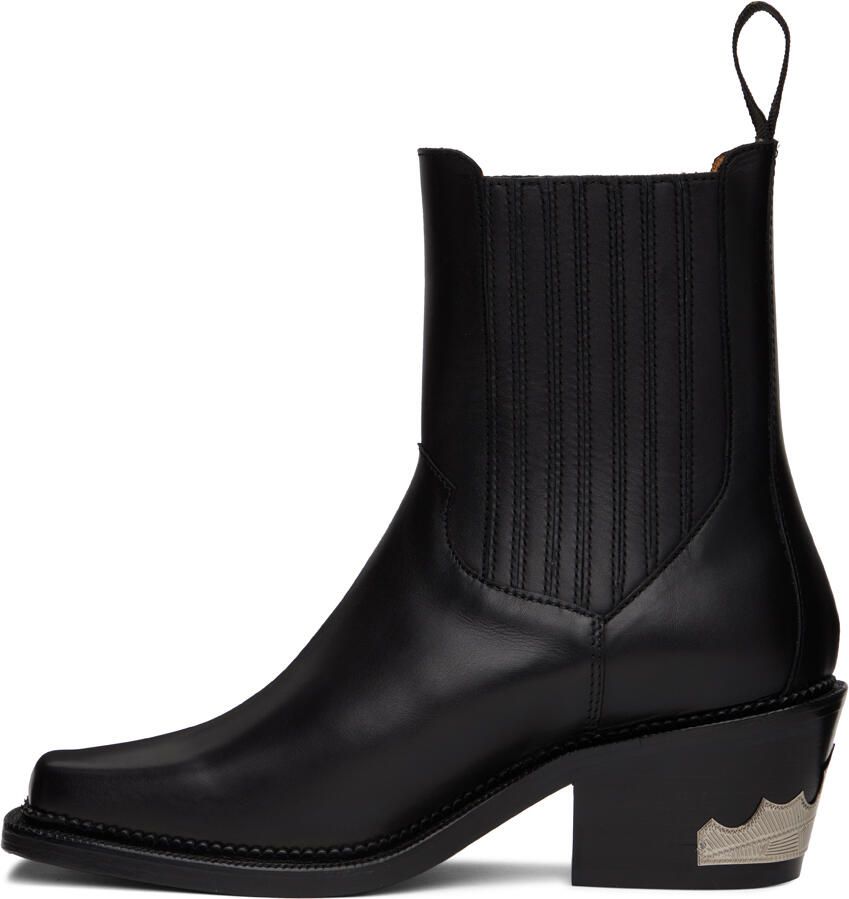Toga Virilis Black Hardware Chelsea Boots