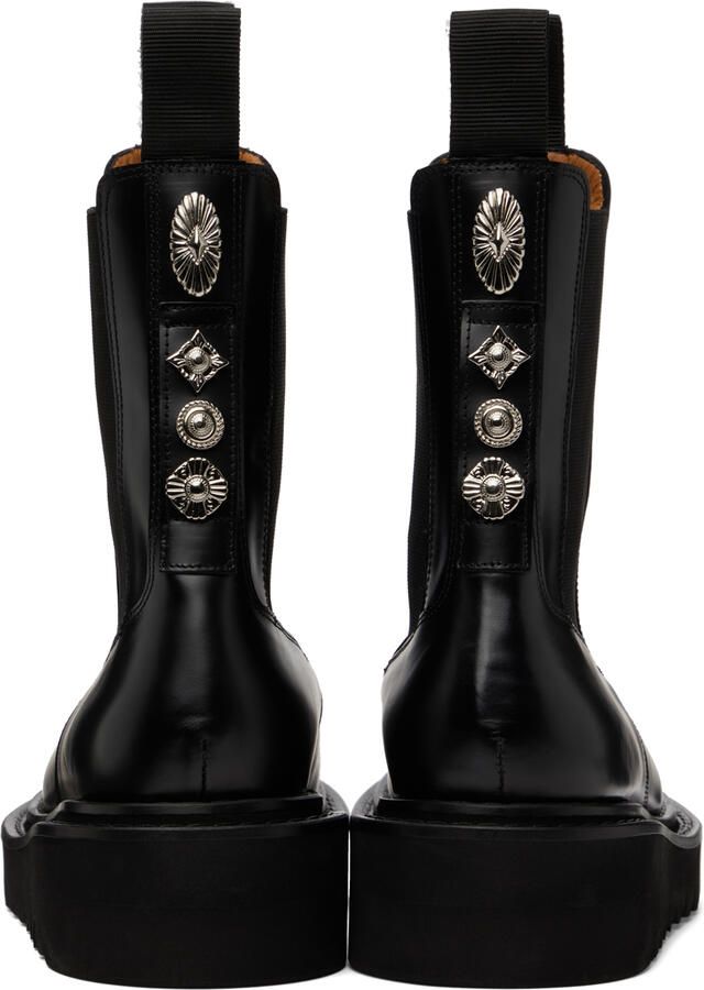 Toga Virilis Black Leather Chelsea Boots - Picture 3