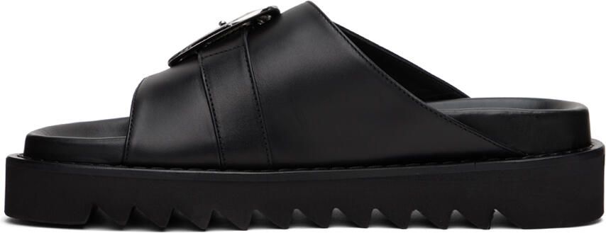 Toga Virilis Black Pin-Buckle Sandals - Picture 3