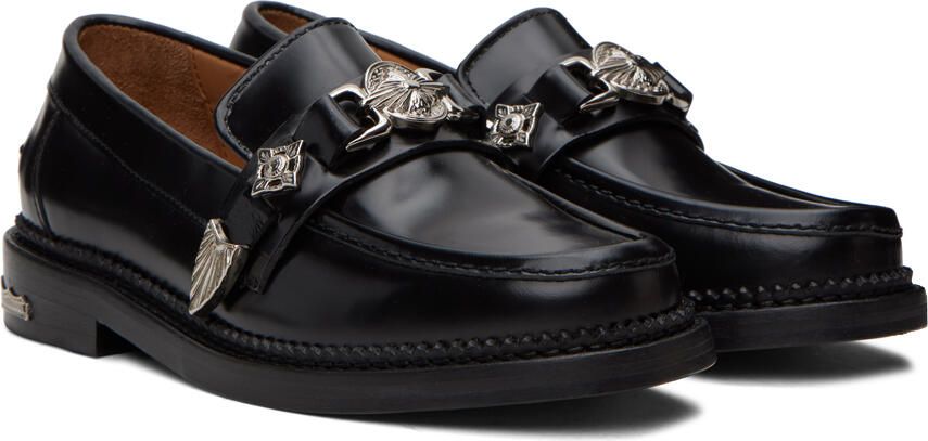Toga Virilis Black Polished Loafers - Picture 2