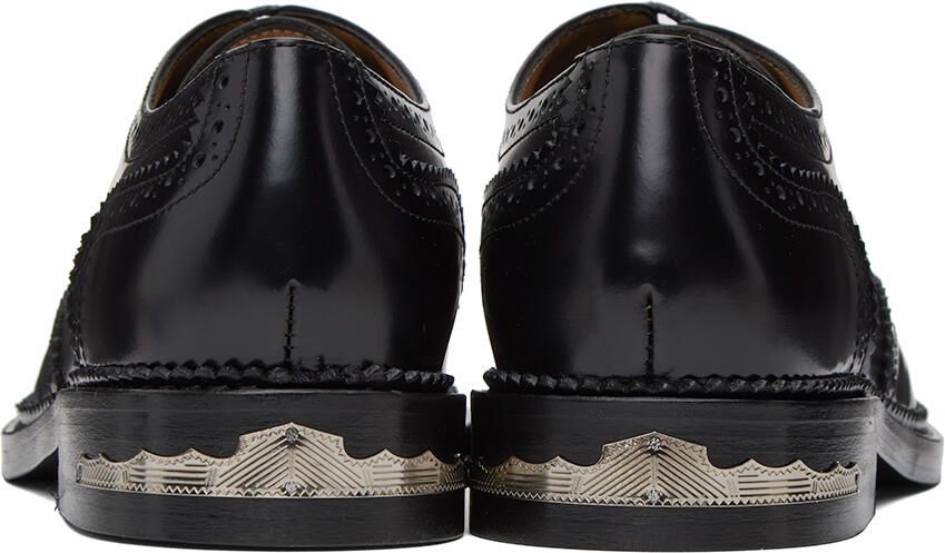 Toga Virilis Black Serrated Derbys