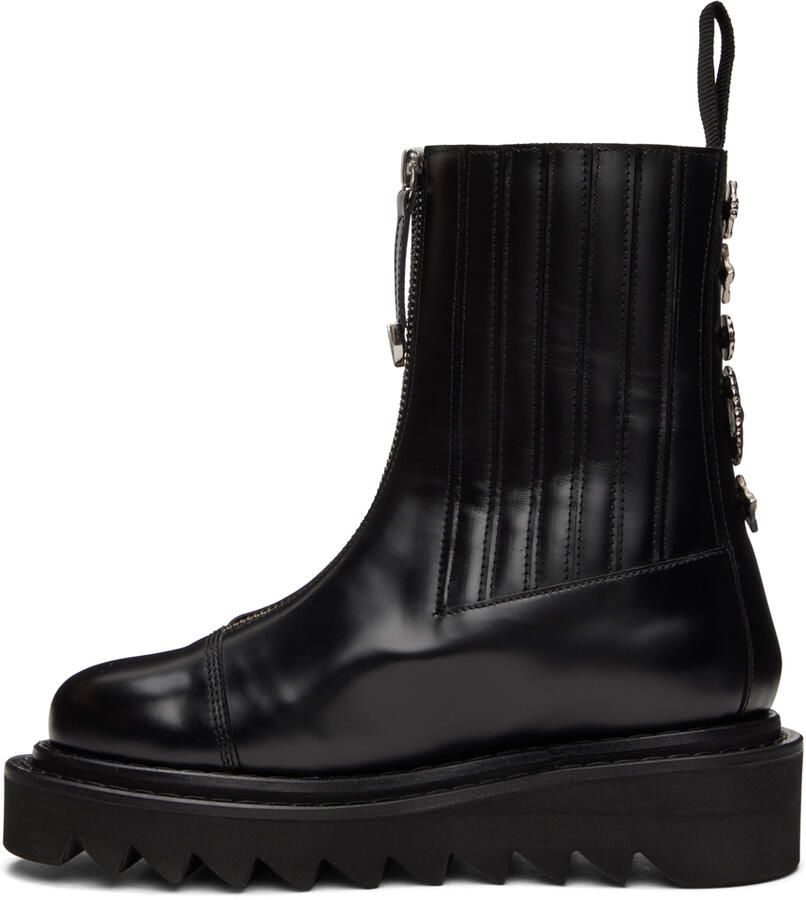 Toga Virilis Black Side Gore Zip Boots - Picture 3