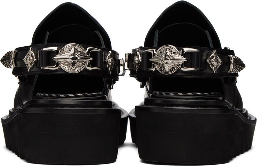 Toga Virilis Black Slingback Loafers