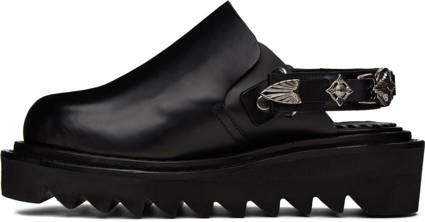 Toga Virilis Black Slingback Loafers - Picture 5