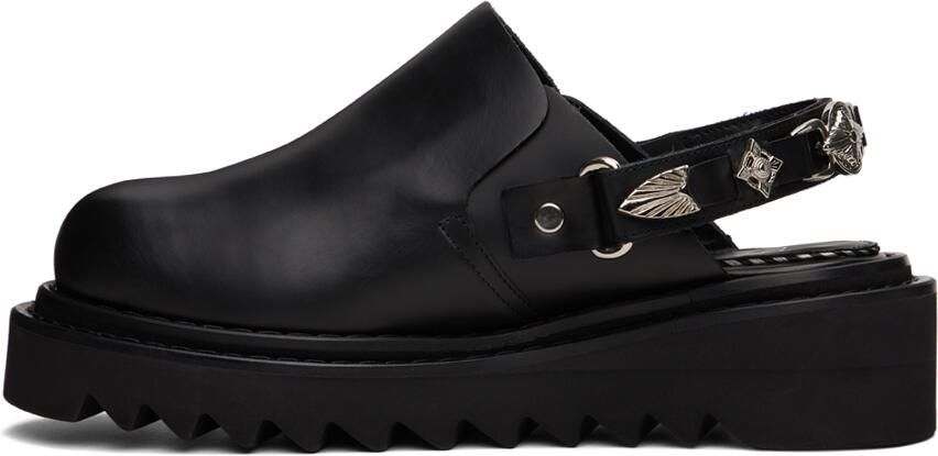 Toga Virilis Black Slingback Loafers - Picture 6