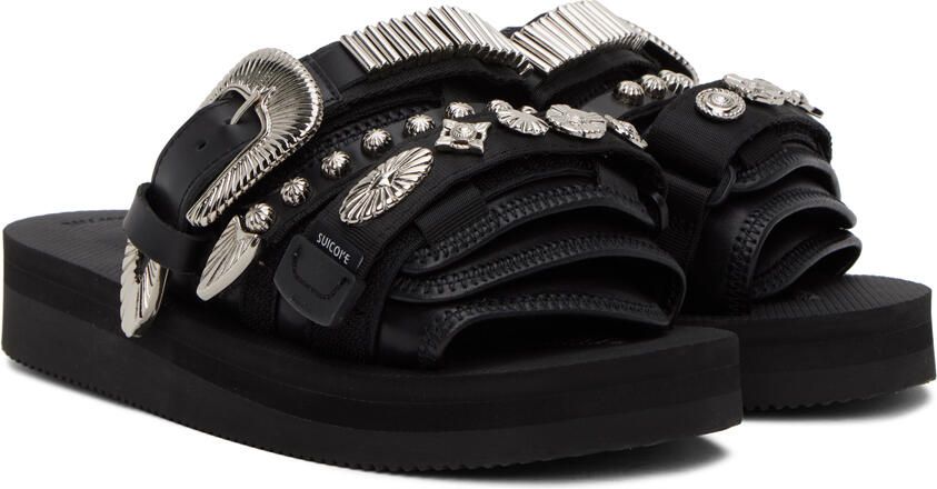 Toga Virilis Black Suicoke Edition Moto Sandals - Picture 2