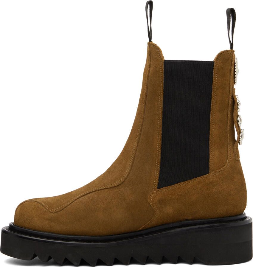 Toga Virilis Brown Suede Chelsea Boots