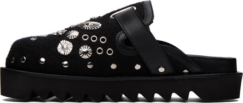 Toga Virilis SSENSE Exclusive Black & Navy Studded Loafers - Picture 3