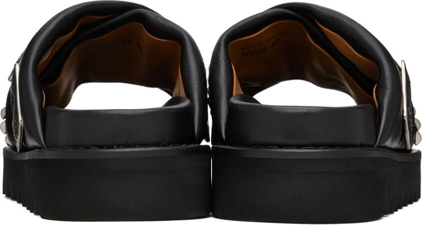 Toga Virilis SSENSE Exclusive Black Criss-Crossing Sandals