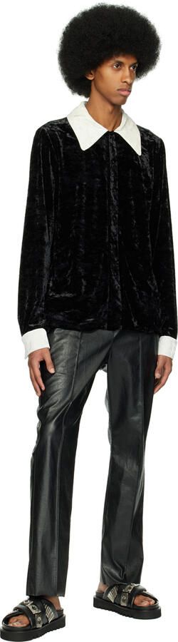 Toga Virilis SSENSE Exclusive Black Criss-Crossing Sandals - Picture 4