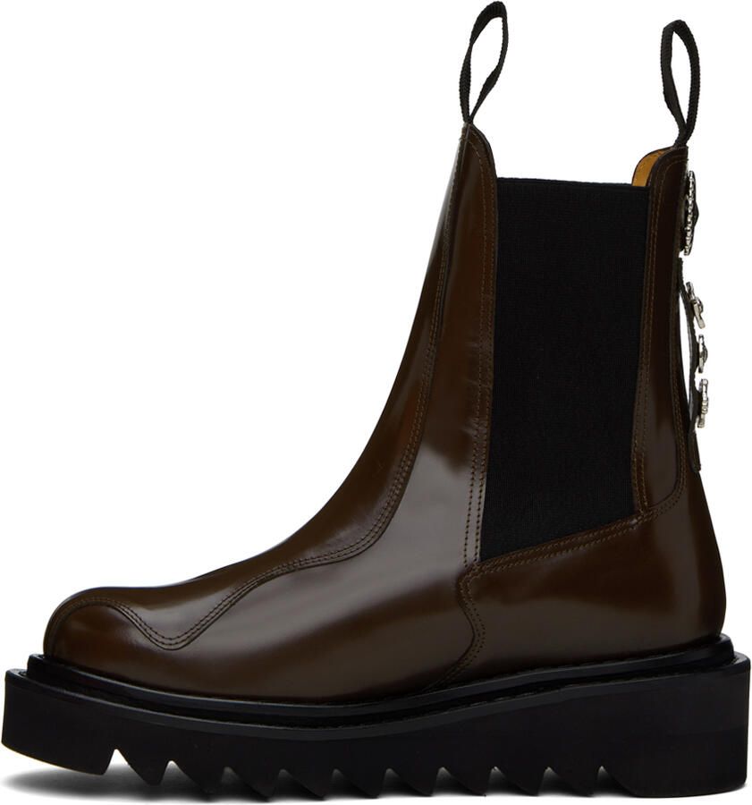 Toga Virilis SSENSE Exclusive Brown Chelsea Boots