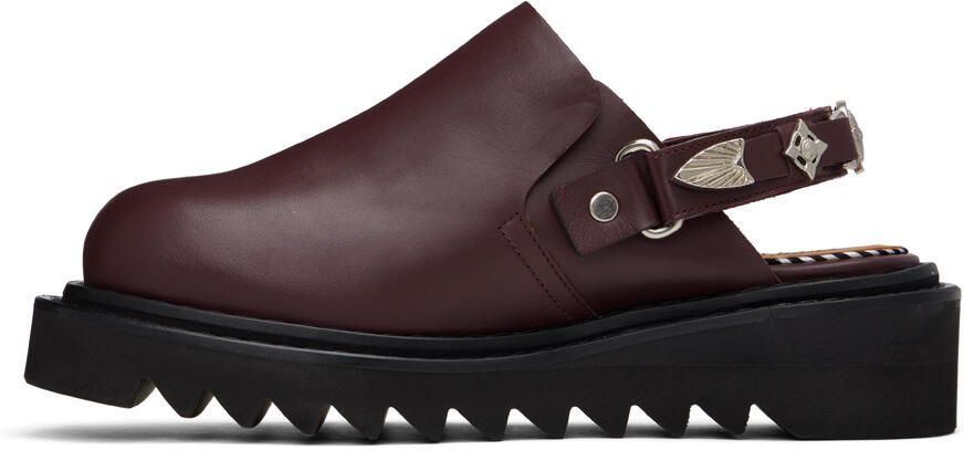 Toga Virilis SSENSE Exclusive Burgundy Loafers - Picture 3