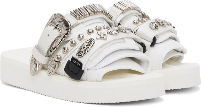 Toga Virilis White Suicoke Edition Moto Sandals - Picture 2
