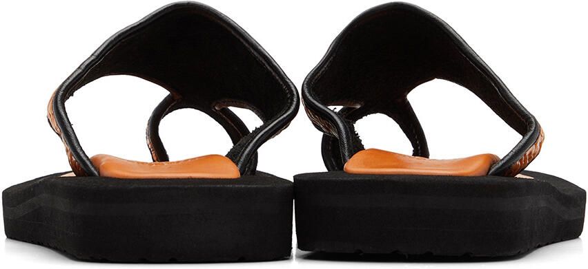 Tokyo James Yellow Raffia Sandals