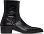 TOM FORD Black Croc-Embossed Boots - Thumbnail 1