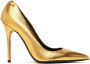 TOM FORD Gold Iconic T Pumps - Thumbnail 1