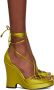 TOM FORD Green Ankle Wrap Heeled Sandals - Thumbnail 6