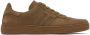 TOM FORD Khaki Suede Radcliffe Sneakers - Thumbnail 1