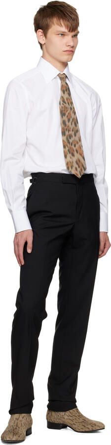 TOM FORD Beige Leopard Chelsea Boots - Picture 4