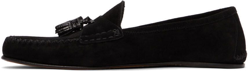 TOM FORD Black Berwick Loafers - Picture 4