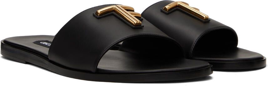 TOM FORD Black Hardware Slides - Picture 2