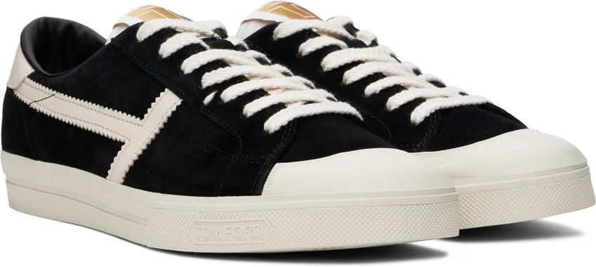 TOM FORD Black Jarvis Sneakers - Picture 2
