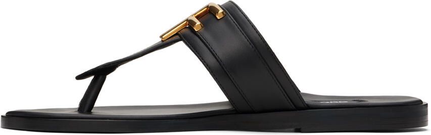 TOM FORD Black Brighton Sandals - Picture 4