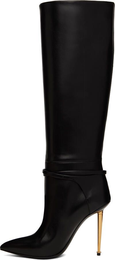 TOM FORD Black Padlock Boots - Picture 2