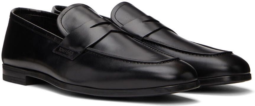 TOM FORD Black Sean Loafers - Picture 2