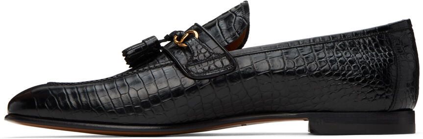 TOM FORD Black Sean Tassel Loafers - Picture 3