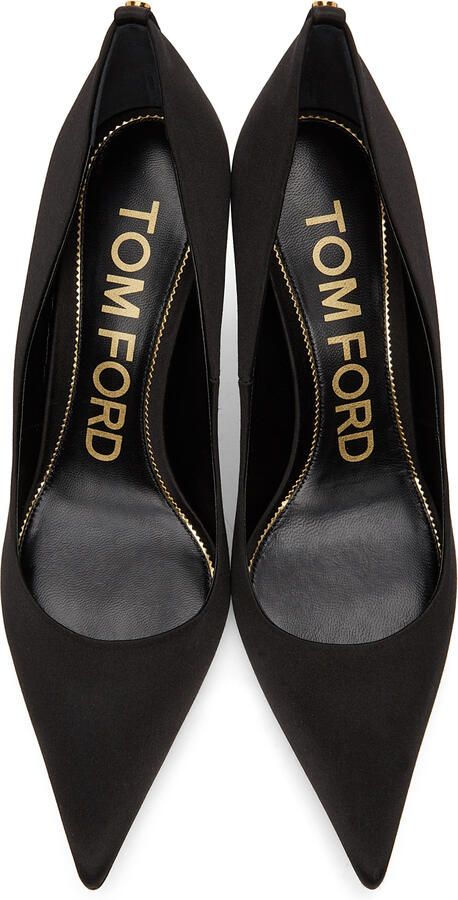 TOM FORD Black T Screw Pumps - Picture 4