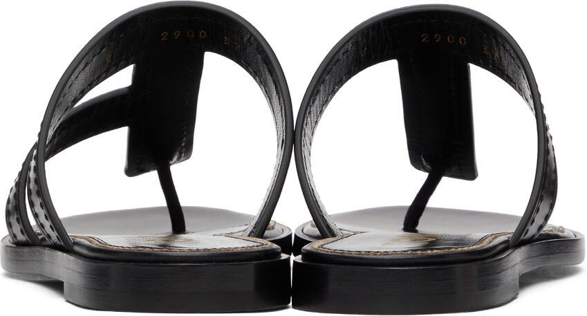 TOM FORD Black Thong Sandals - Picture 2