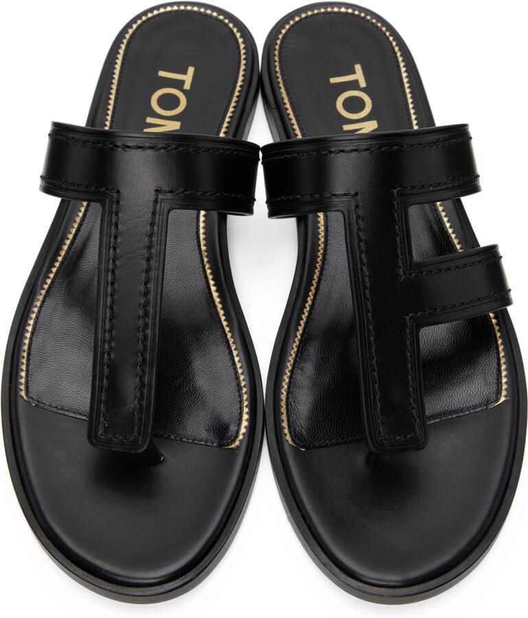 TOM FORD Black Thong Sandals