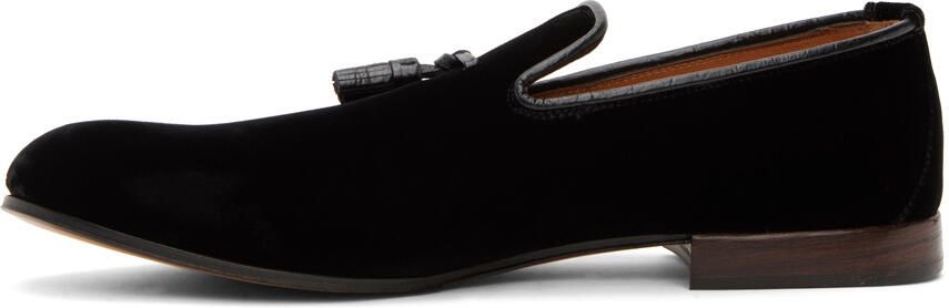 TOM FORD Black Velvet Nicolas Slippers - Picture 4