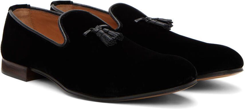 TOM FORD Black Velvet Nicolas Slippers - Picture 2