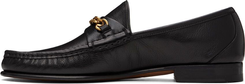 TOM FORD Black York Chain Loafers - Picture 4