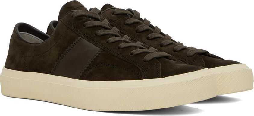 TOM FORD Brown Cambridge Sneakers - Picture 2