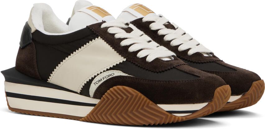 TOM FORD Brown James Sneakers - Picture 2