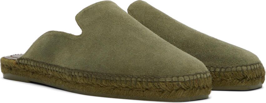TOM FORD Khaki Suede Barnes Espadrilles - Picture 2