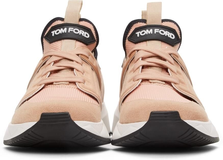 TOM FORD Pink Jago Sneakers - Picture 3