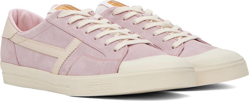 TOM FORD Pink Jarvis Sneakers - Picture 2