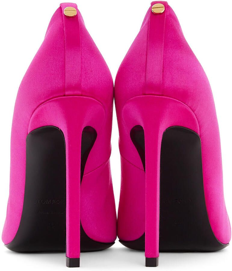 TOM FORD Pink Satin 105 Pumps - Picture 2